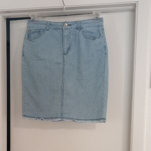 Classic Blue Denim Skirt
